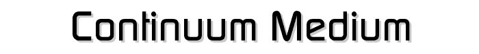 Continuum Medium font